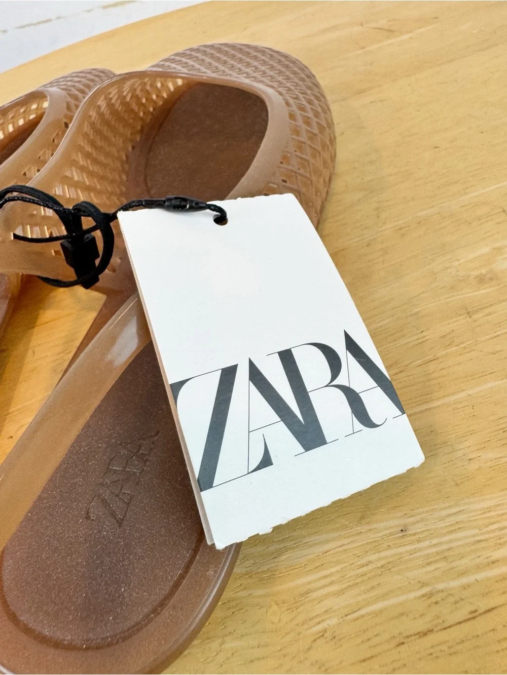 Zara | Brown Slingback Jellies, 8 NWT - Picture 6 of 8